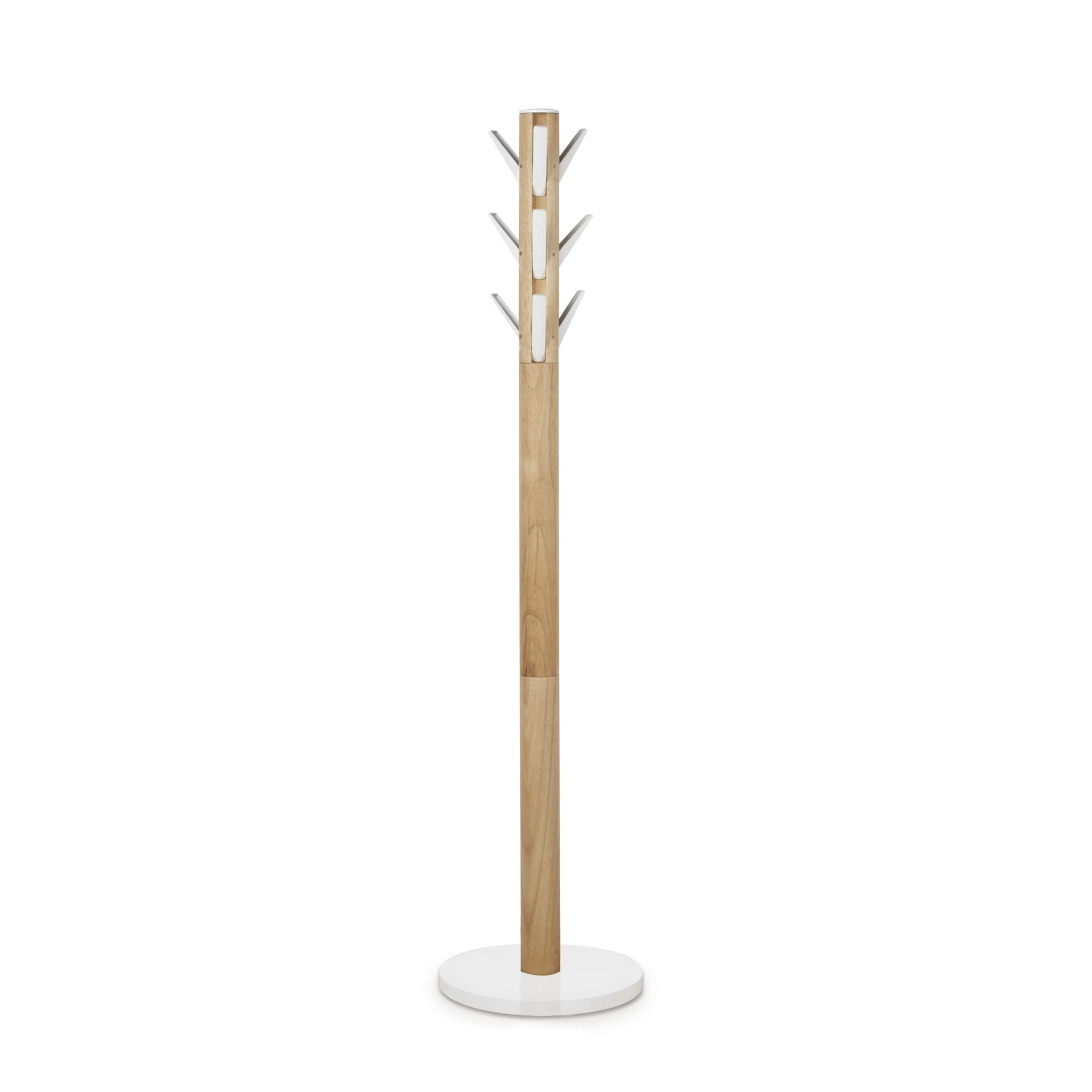 Flapper Coat Rack Wht/Nat