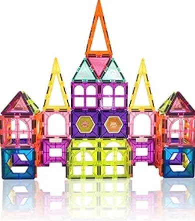 ST4 Kids Magnet Toys Magnetic Tiles 112 PCS 3D Buliding Blocks