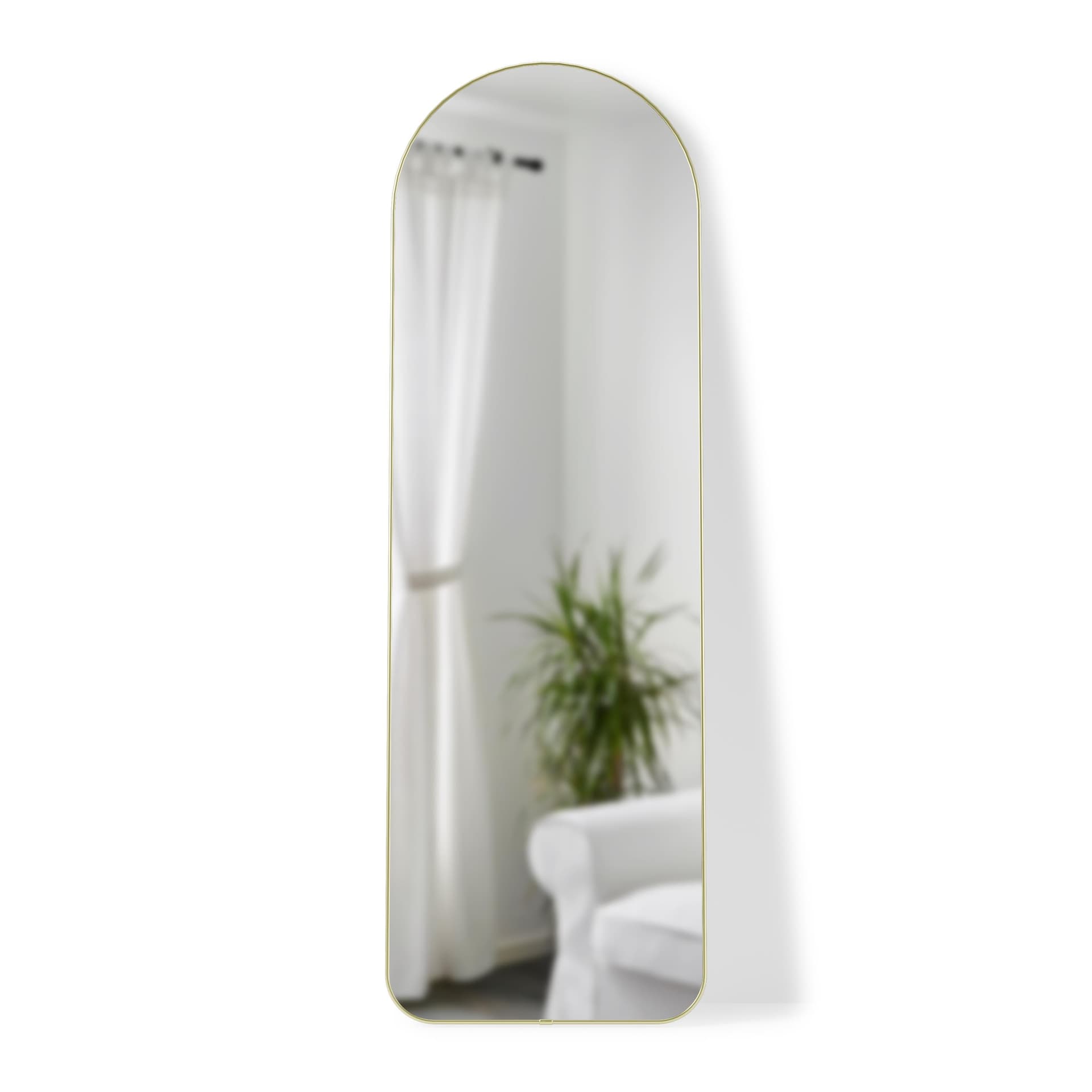 Hub Arched Leaning Mirror 20x62 Metal