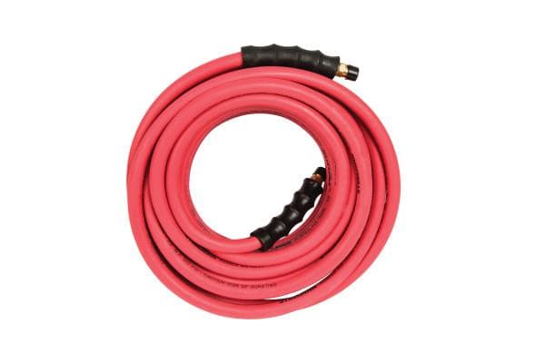 Steelman 50' x 3/8" ID Rubber Air Hose with 1/4" NPT Brass Fittings