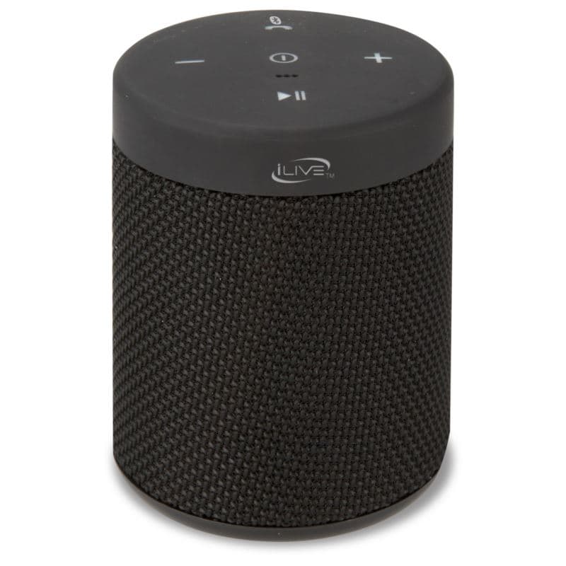 Waterproof Fabric Portable Speaker w/ Speakerphone Black