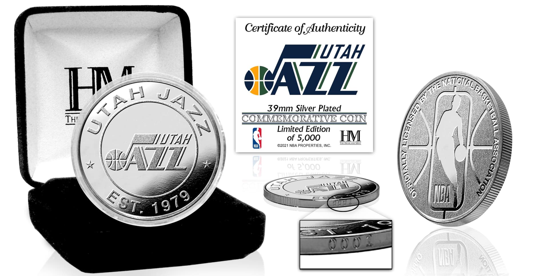 Utah Jazz Silver Coin