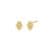 CZ Hamsa Stud Earring