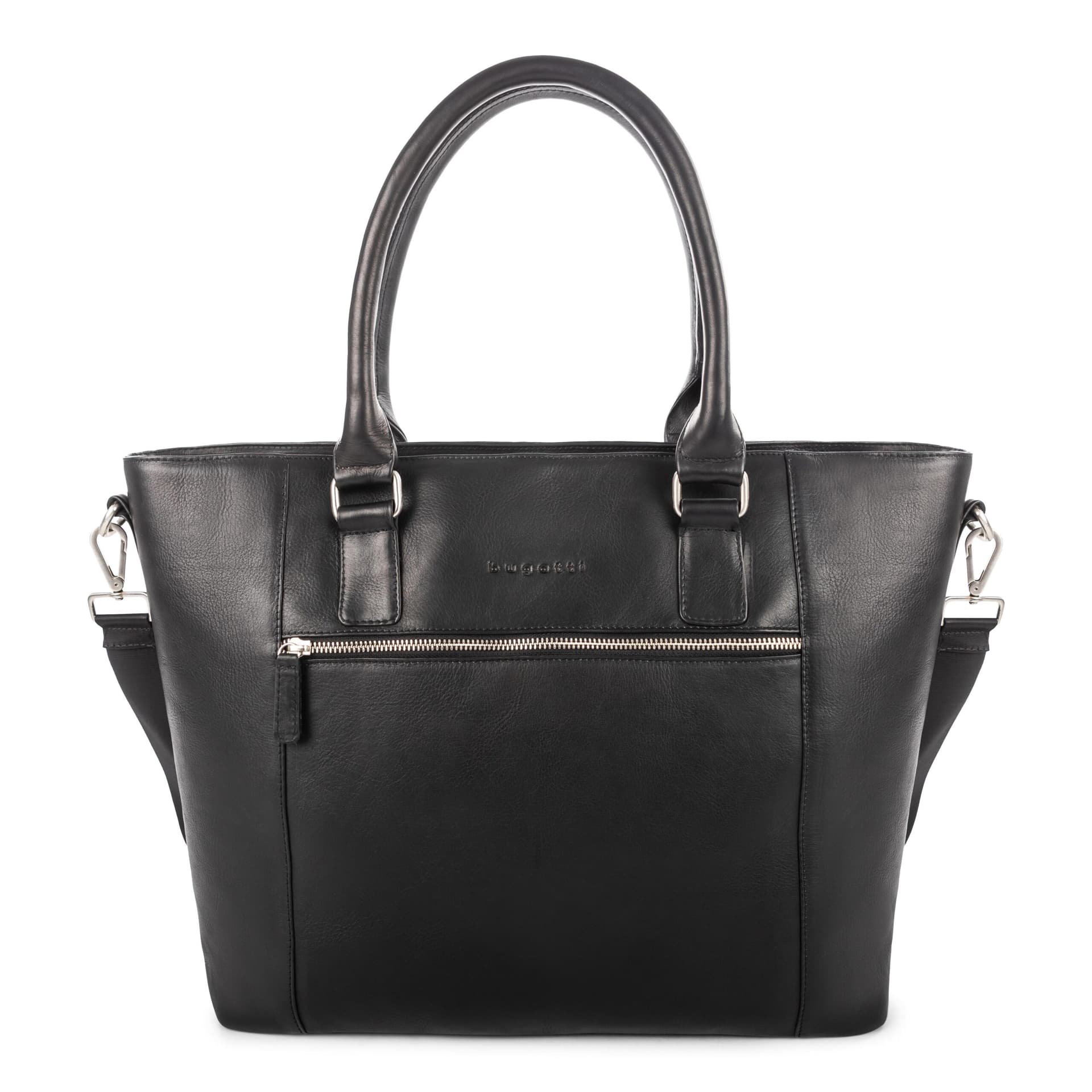 Colombian Leather Ladies Business Tote-Black