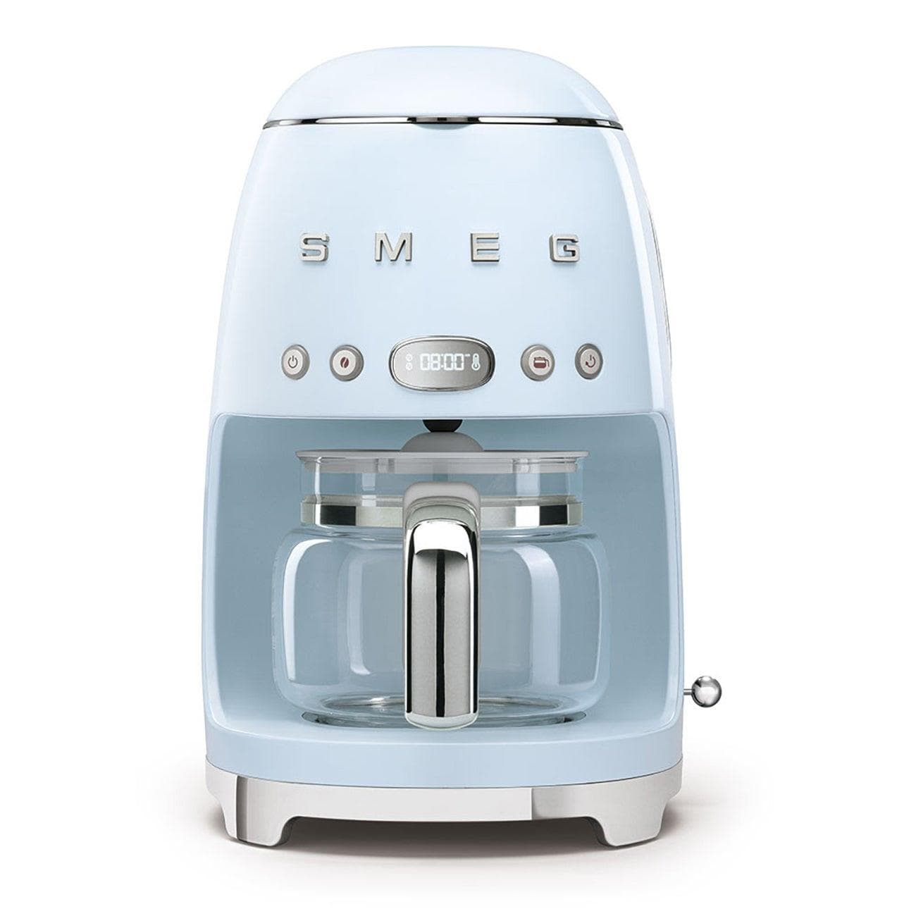 50's Retro-Style 10 Cup Drip Filter Coffee Machine Pastel Blue
