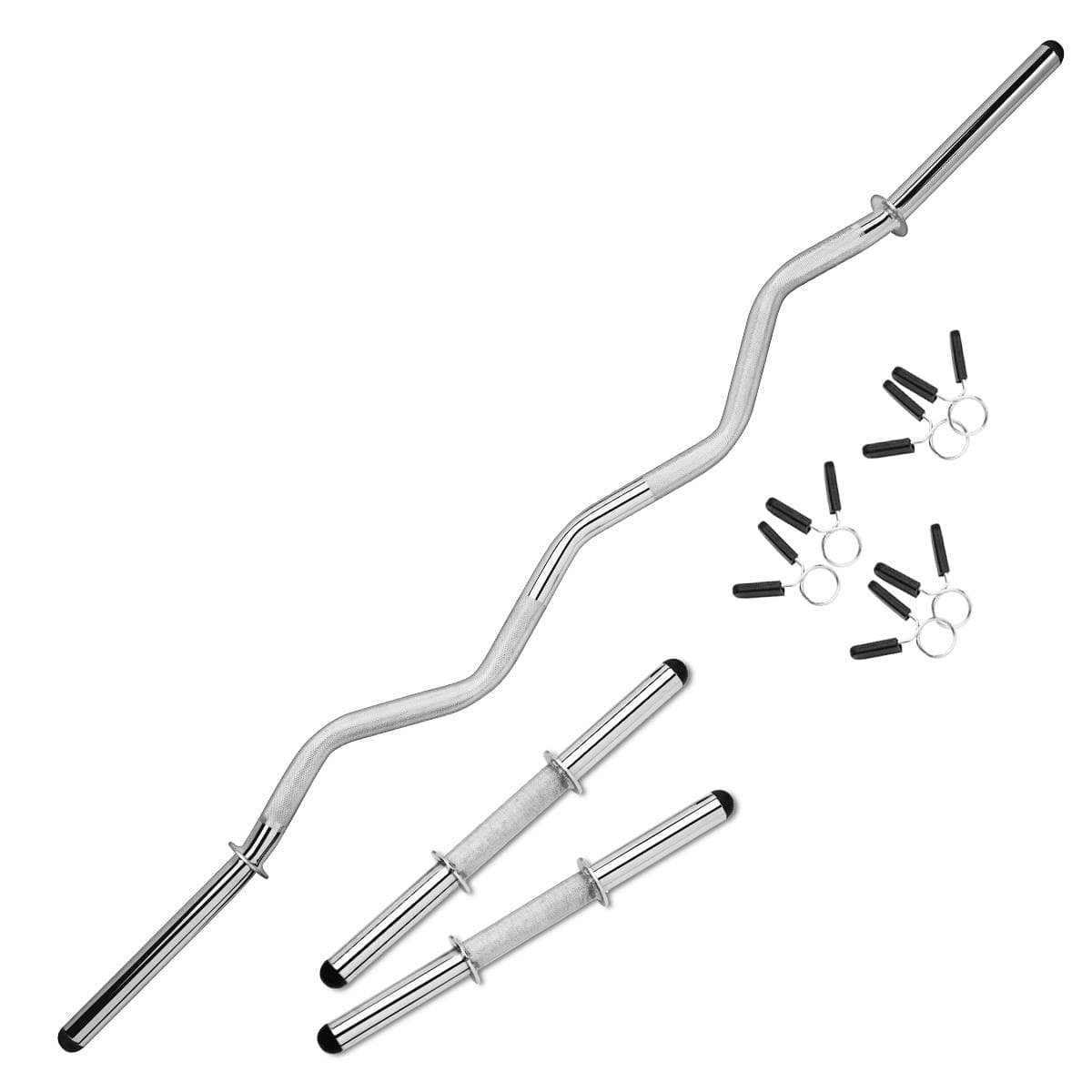 Curl Bar W/Dumbbell Set