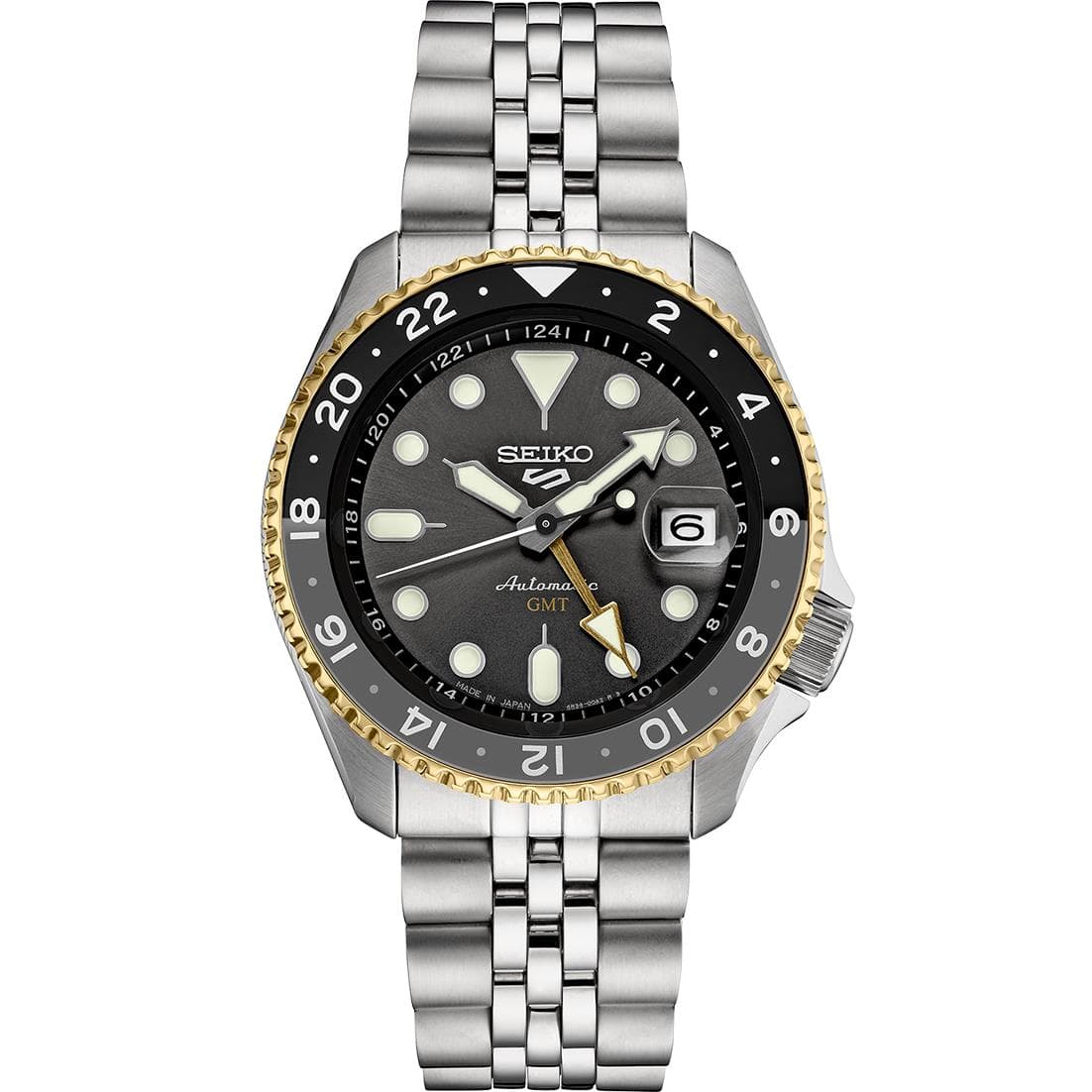 Seiko 5 Sports TT Automatic GMT Black Dial