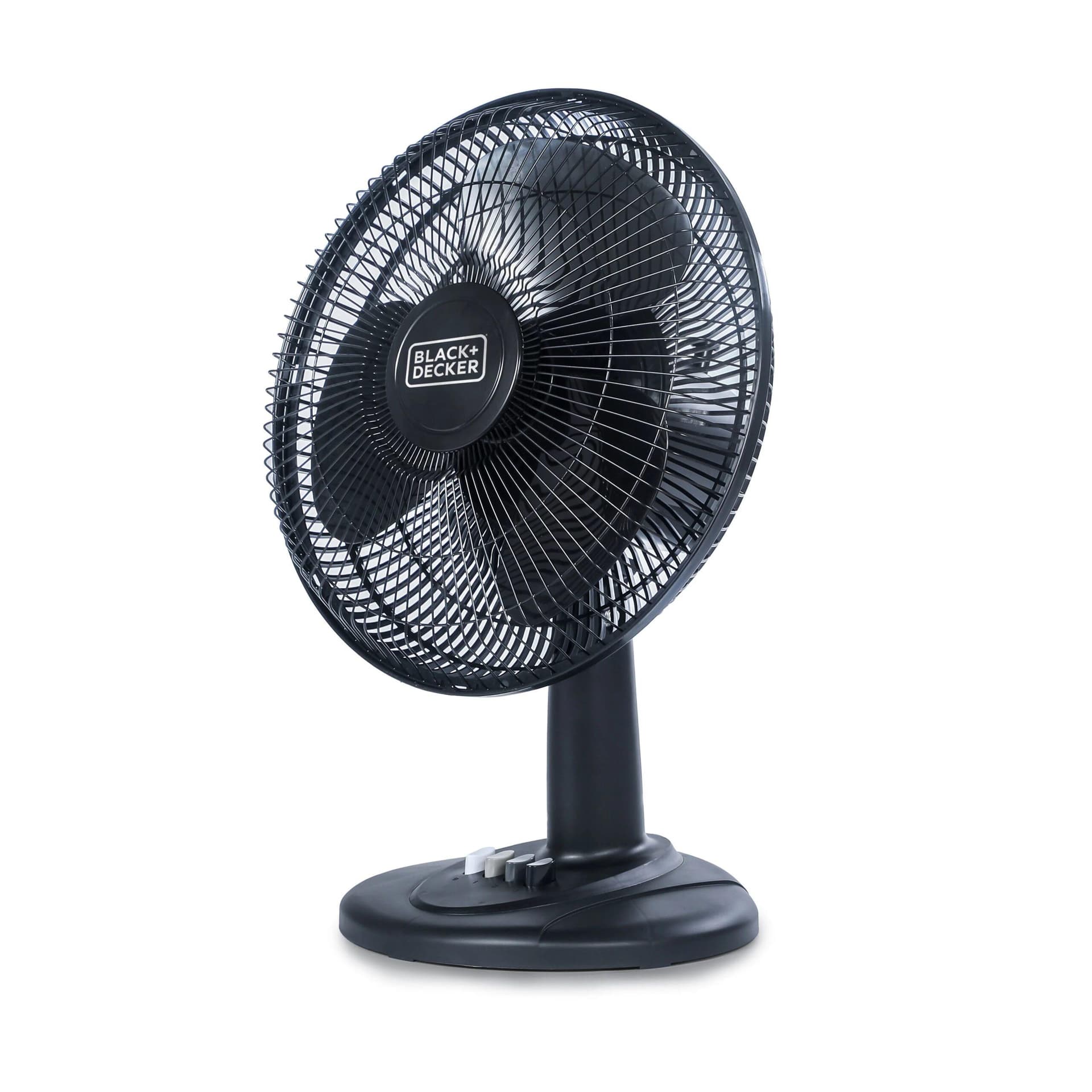 BLACK+DECKER 12" Semi-Automatic Desk/Table Fan