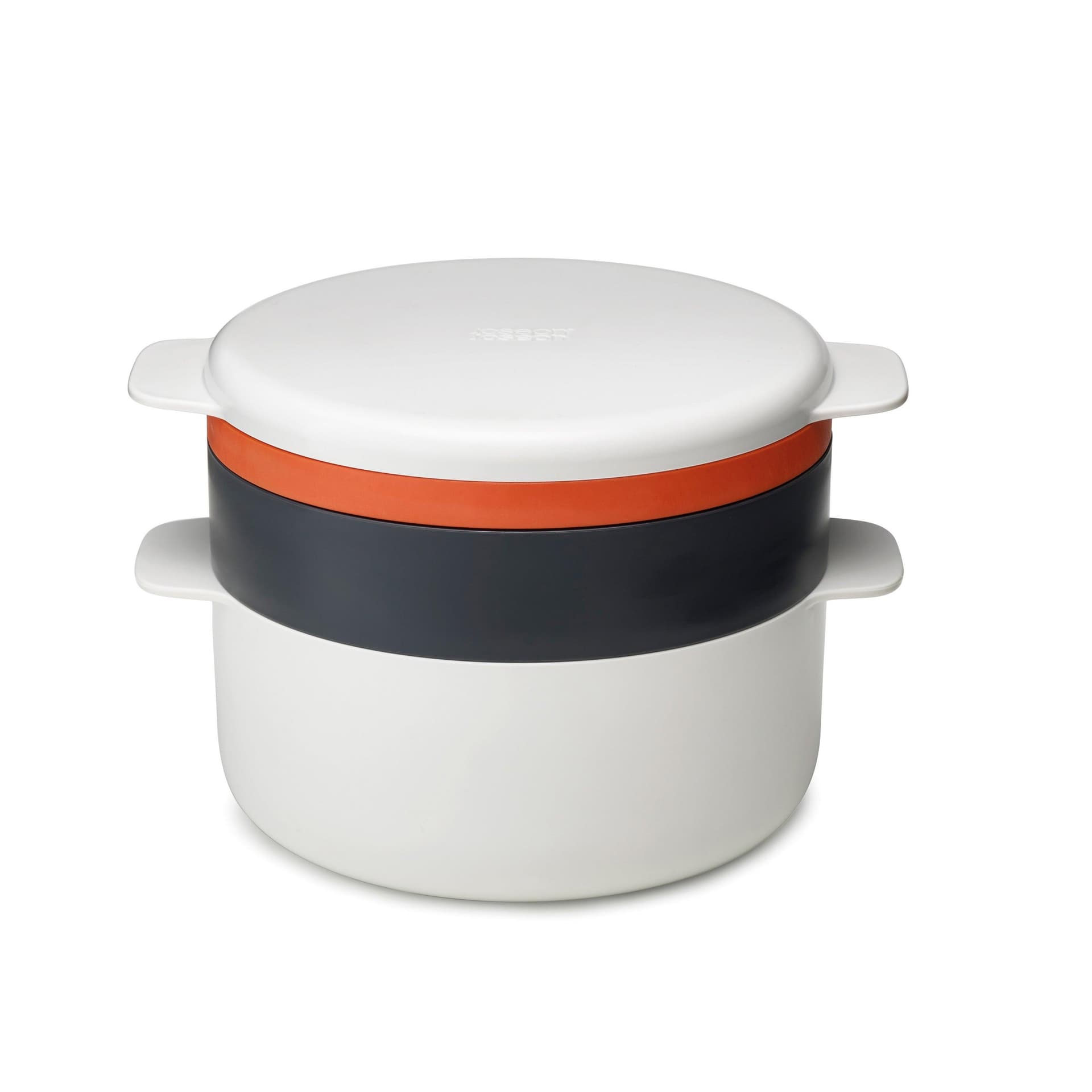 M-Cuisine 4pc Stackable Microwave Cooking Set Orange