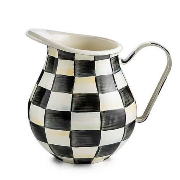 Mocha Check Pitcher