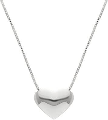 Petite Sterling Silver Heart Pendant Necklace