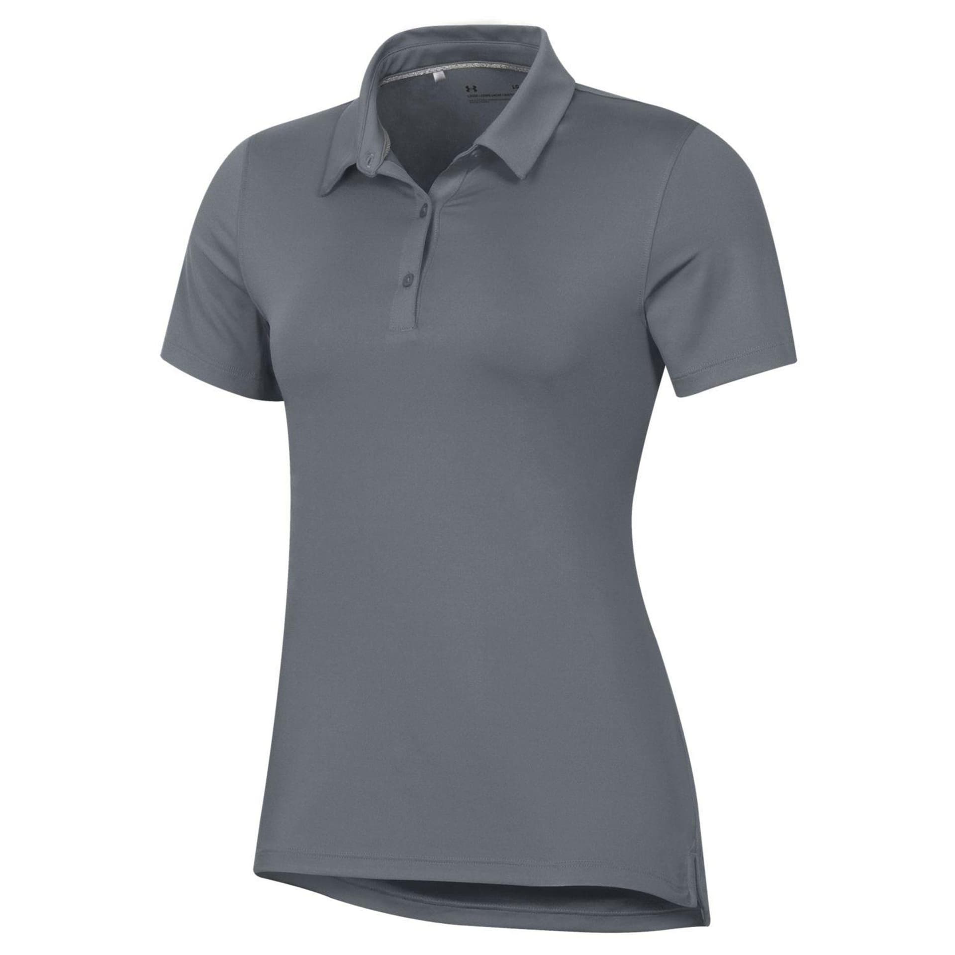 Under Amour T2 Green Women's Golf Polo - Pitch Grey/L