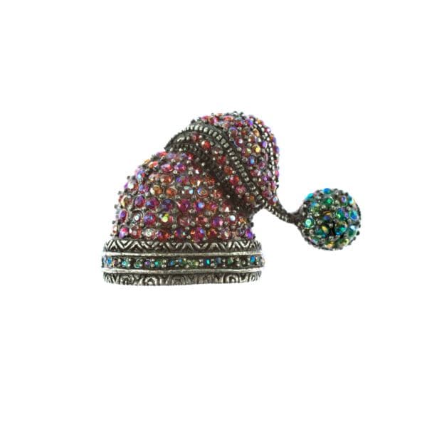 Joyful Sentiments Christmas Santa Hat Pin