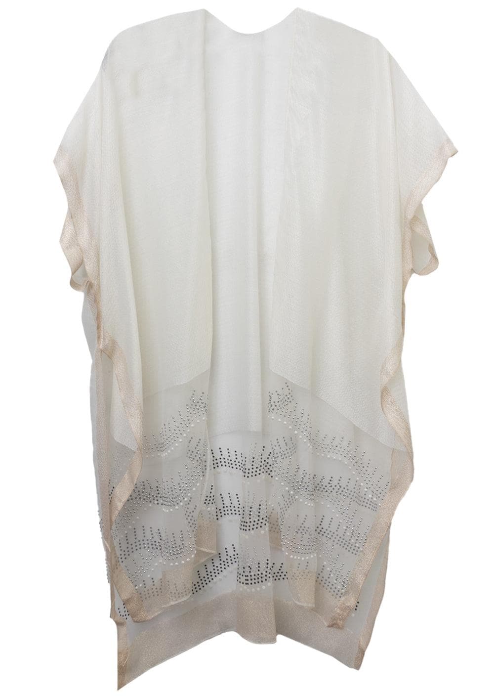 Two Tone Kimono with Pearls And Stones