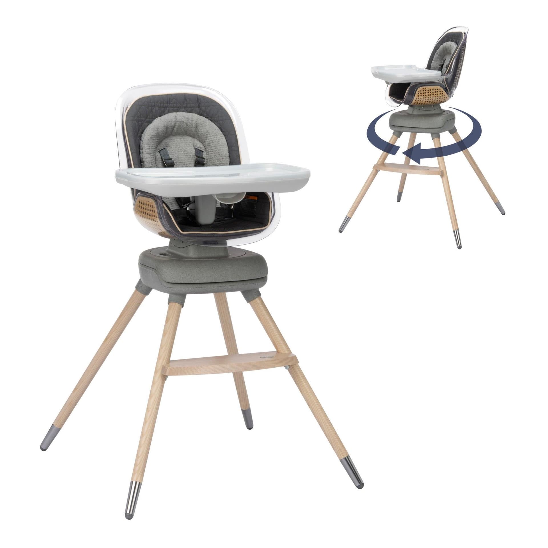 Kindred Collection Kiskadee 360 Rotating High Chair Onyx Heritage