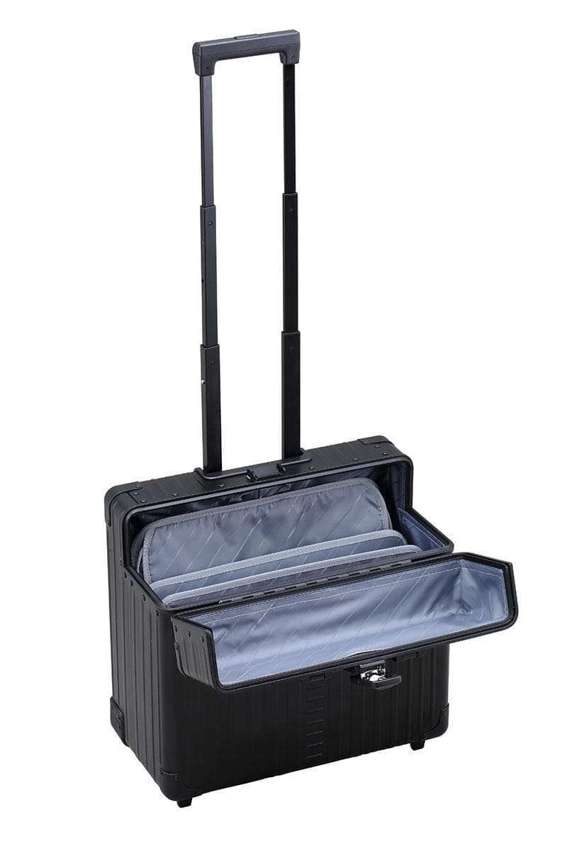 Aleon 17" Aluminum Two-Wheeled Pilot/ Catalog Case (Onyx)