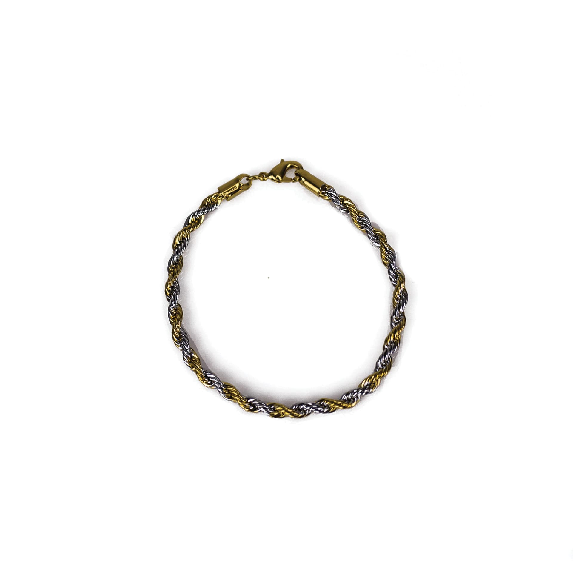 Two-Tone Twisting Rope Bracelet