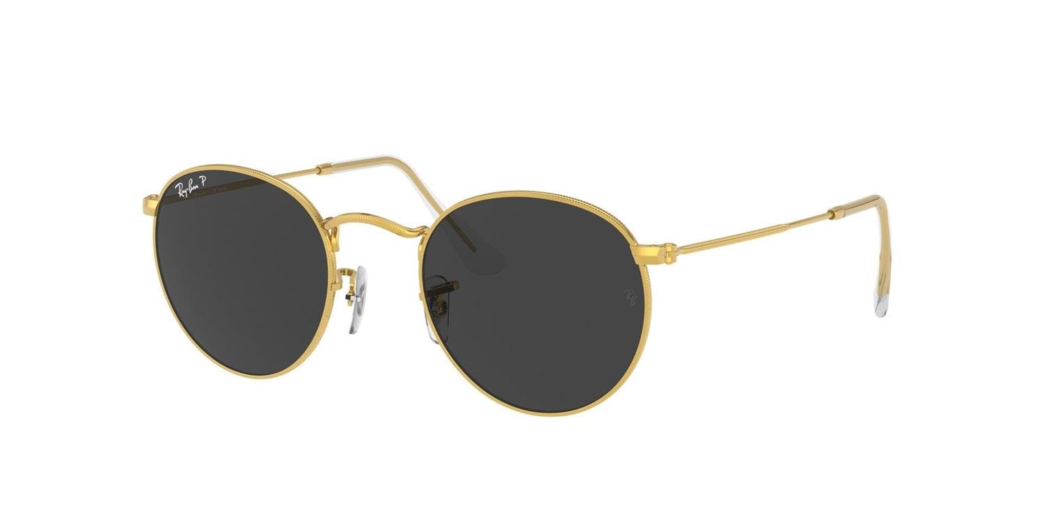 Round Metal Unisex Sunglasses Polarized Size 53