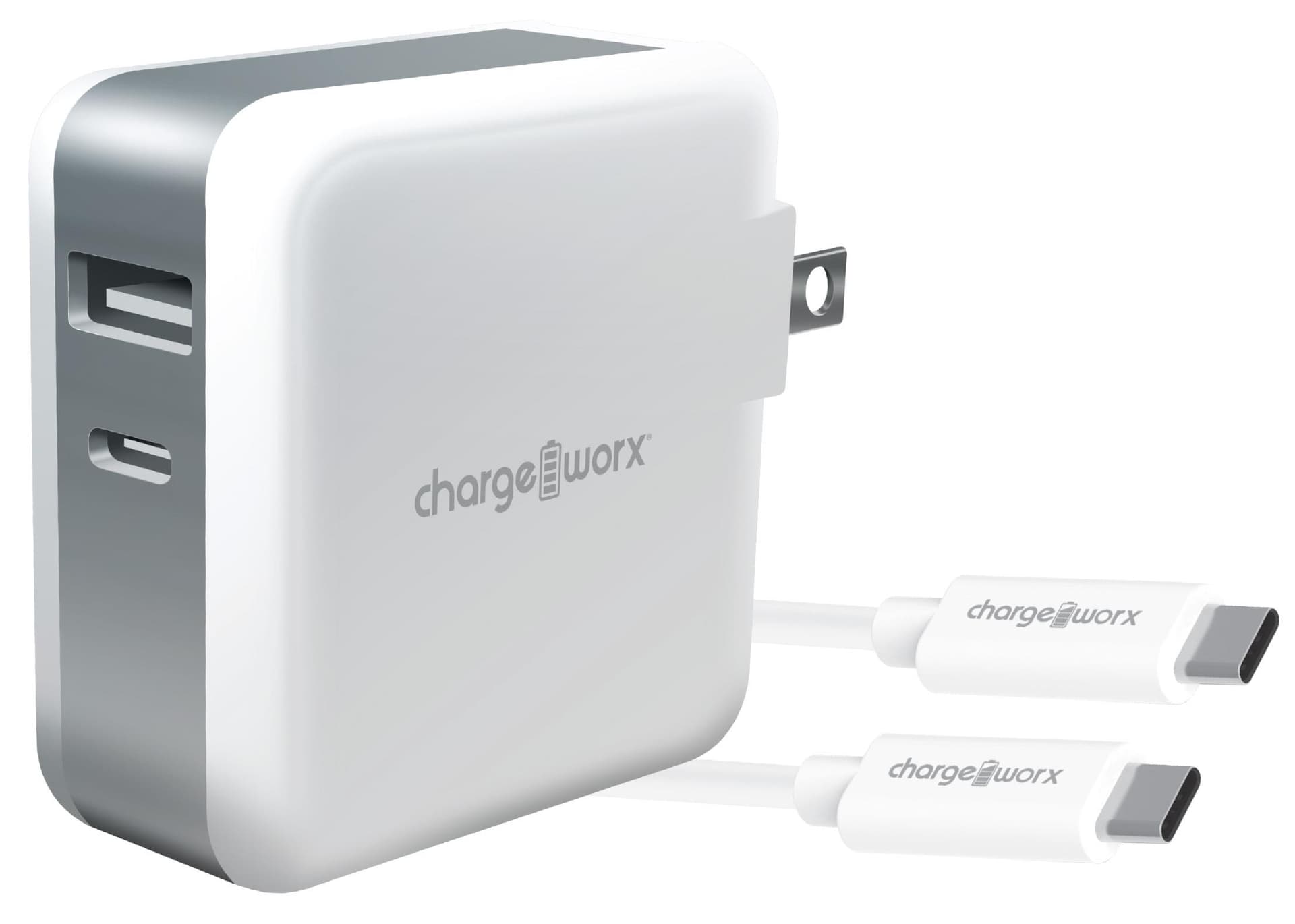 Chargeworx USB-C Cable & Wall Charger with Power Delivery