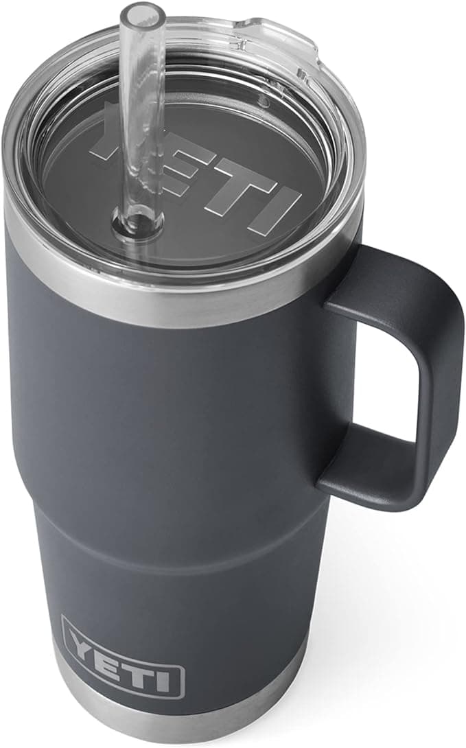 Yeti Rambler 25 oz Straw Mug - Charcoal