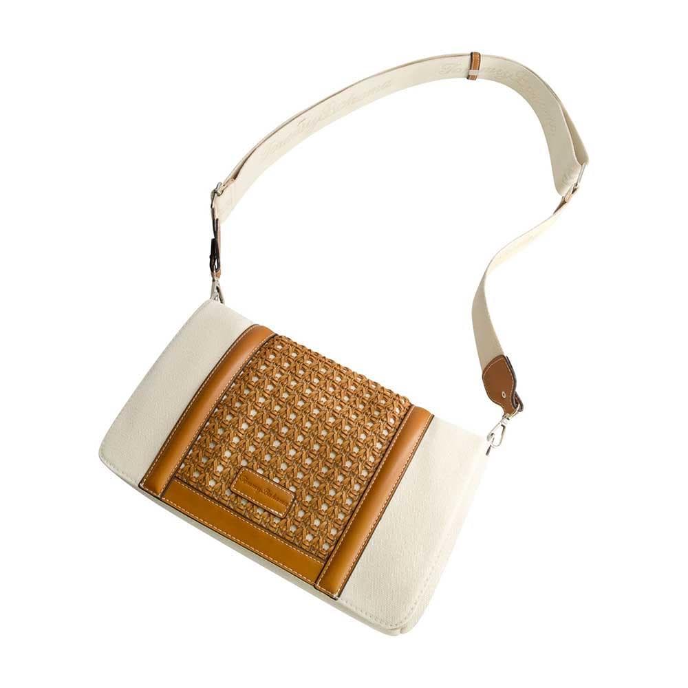 Woven Flap Crossbody Bag