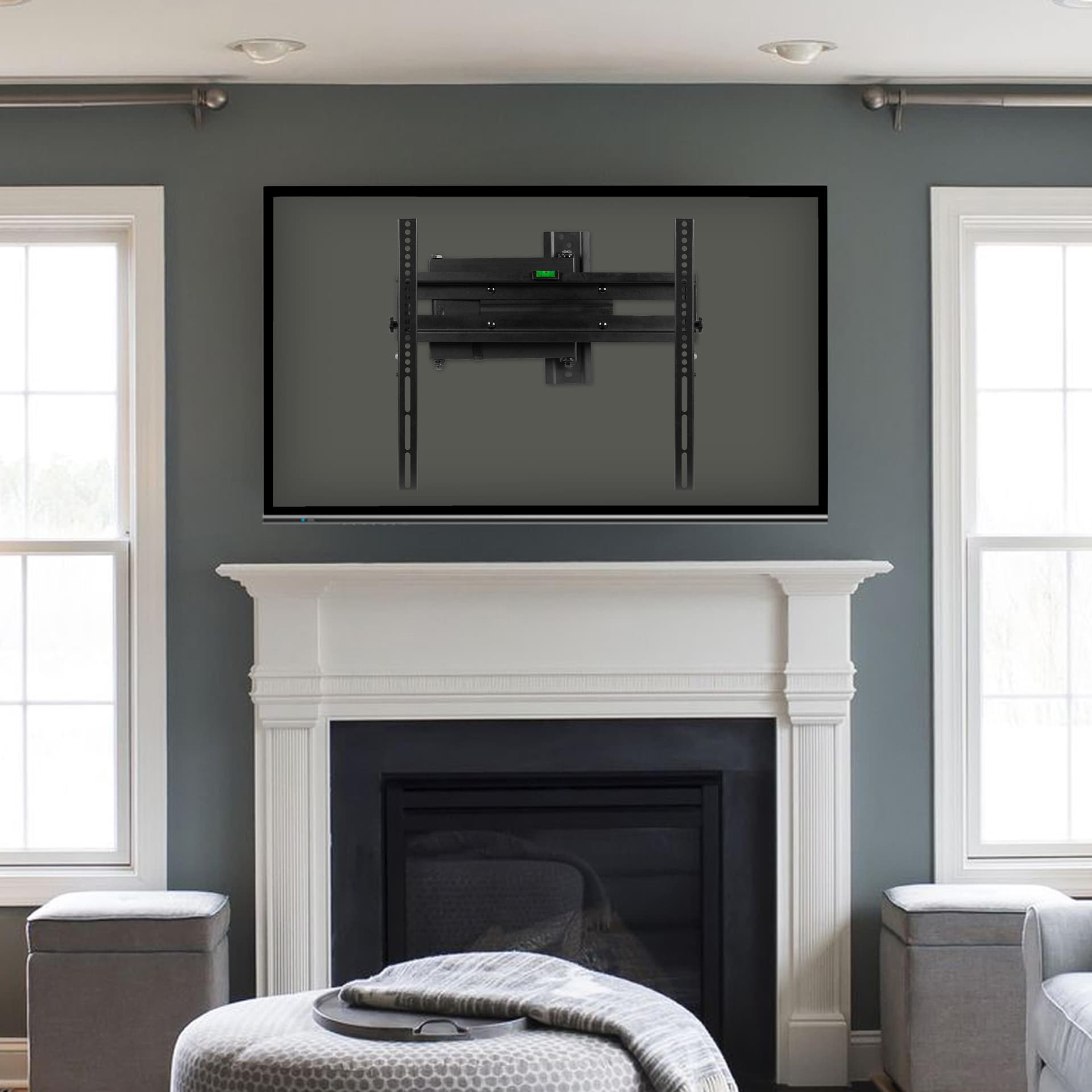 32"-55" Full Motion Adjustable TV Wall Mount-Weight Capacity Up to 55lbs.