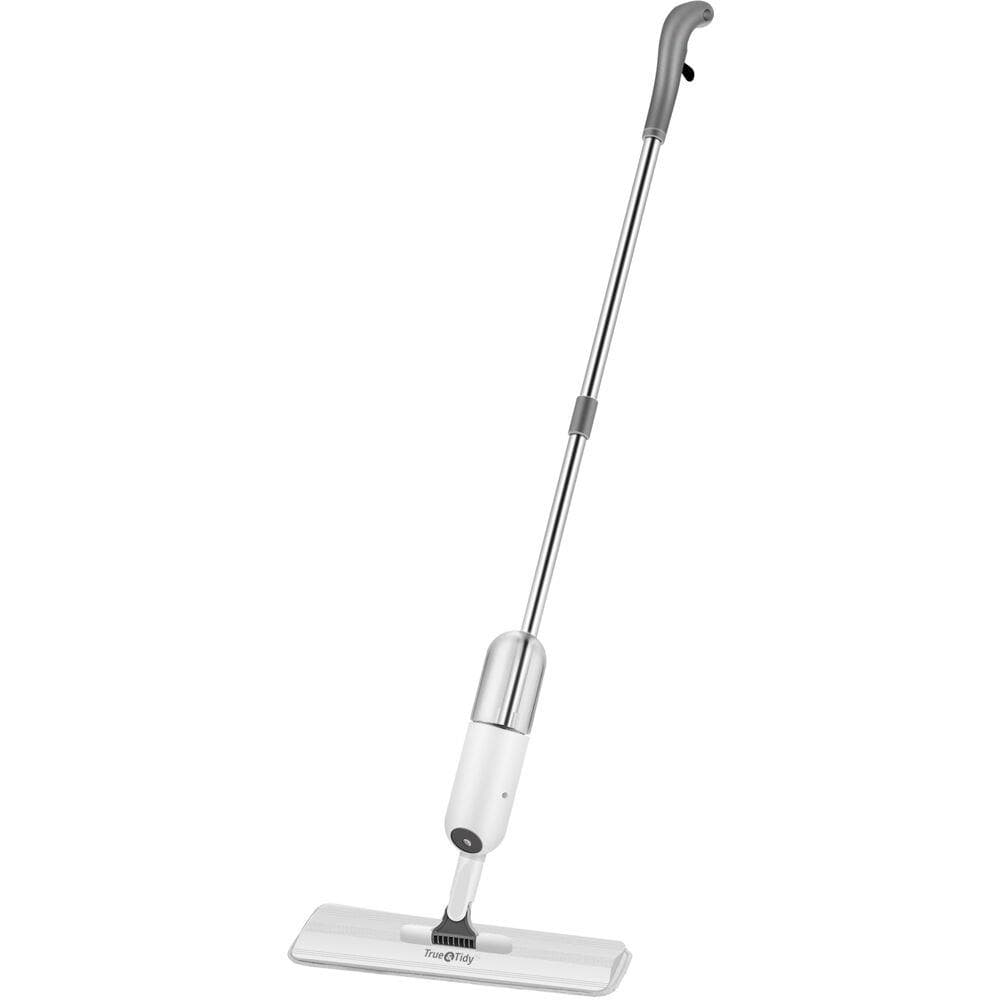 Spray Mop with 360-Degree Swivel Mop Head, Removable Water Tank, and 1 Microfiber Mop Pad, White
