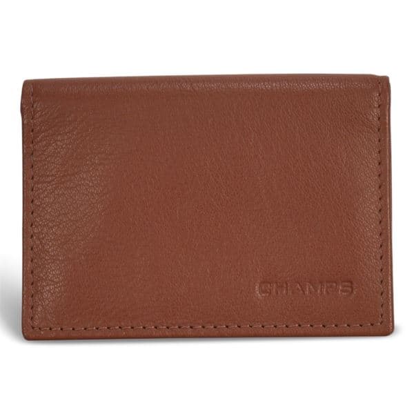 Onyx Leather Card Case Size 4"x3"