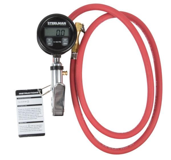Steelman 0-150 PSI Digital Gauge Inflator with 5' Whip Hose
