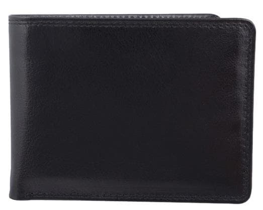 Billfold Leather Wallet, Black