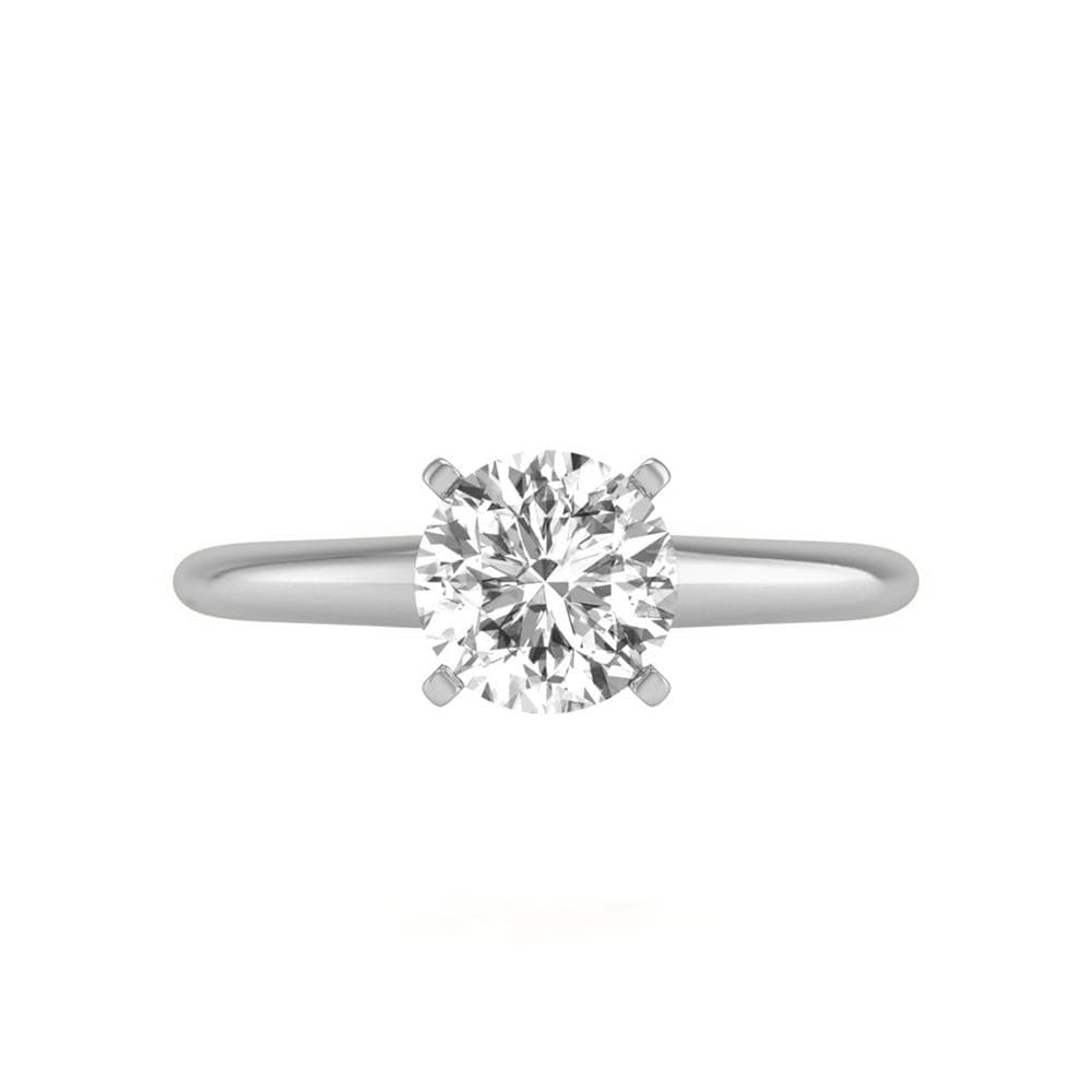 3 CT Round Lab Diamond Solitaire Ring Size 9