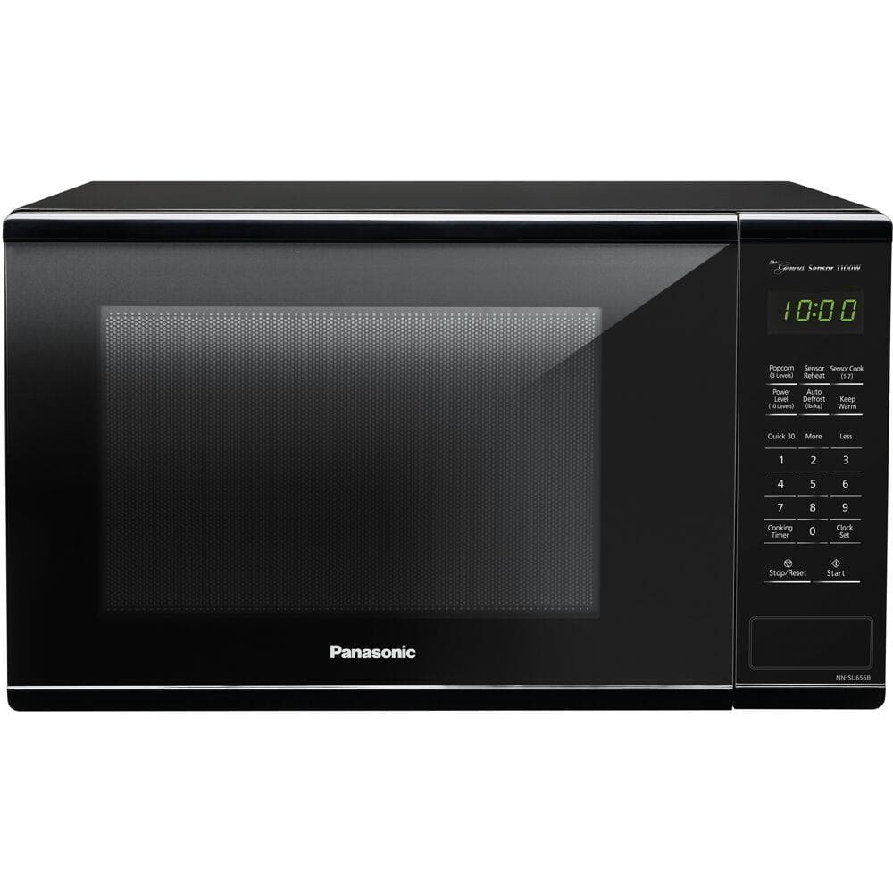 Genius Sensor 1.3-Cu. Ft. 1100W Countertop Microwave Oven in Black