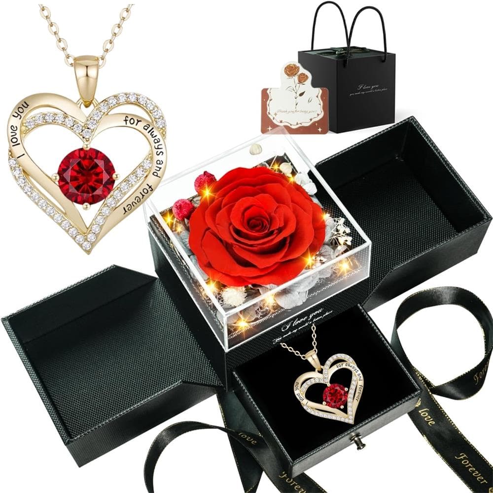 Red Rose Preserved Gift Set Size 3 Pieces