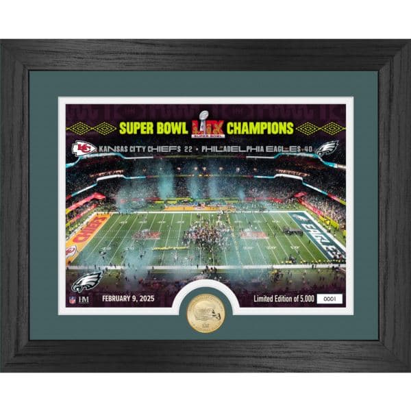 Philadelphia Eagles Super Bowl LIX Champions Celebration Photo Mint