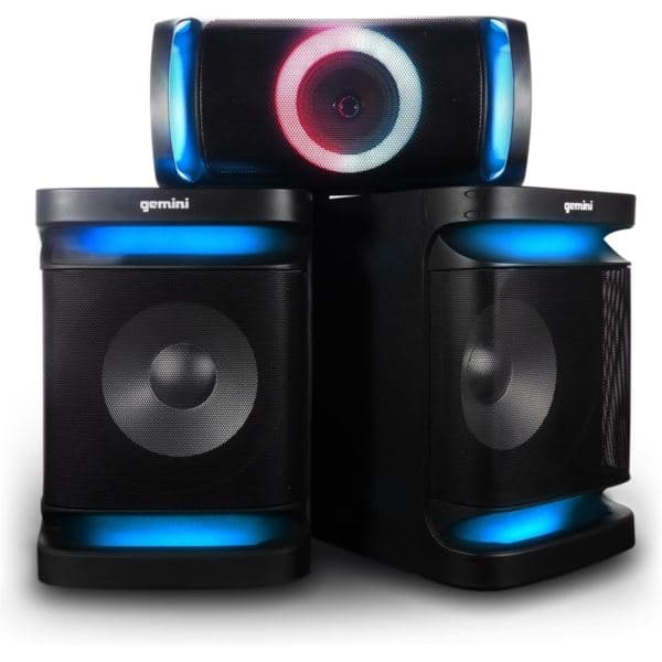 Dual Home Stereo w/ LED Party Lights Size 12"