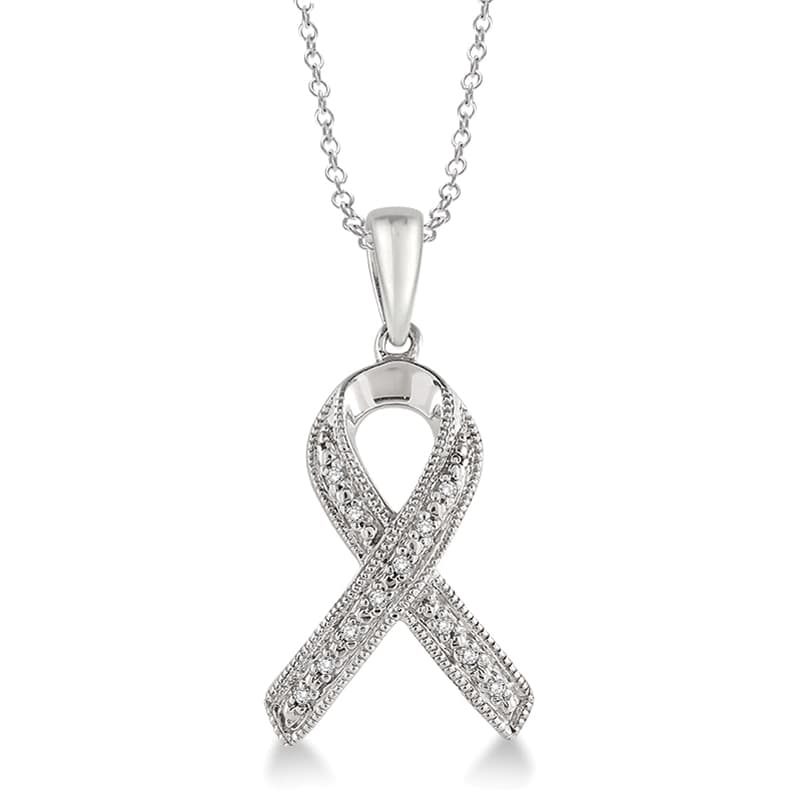Diamond Ribbon Necklace