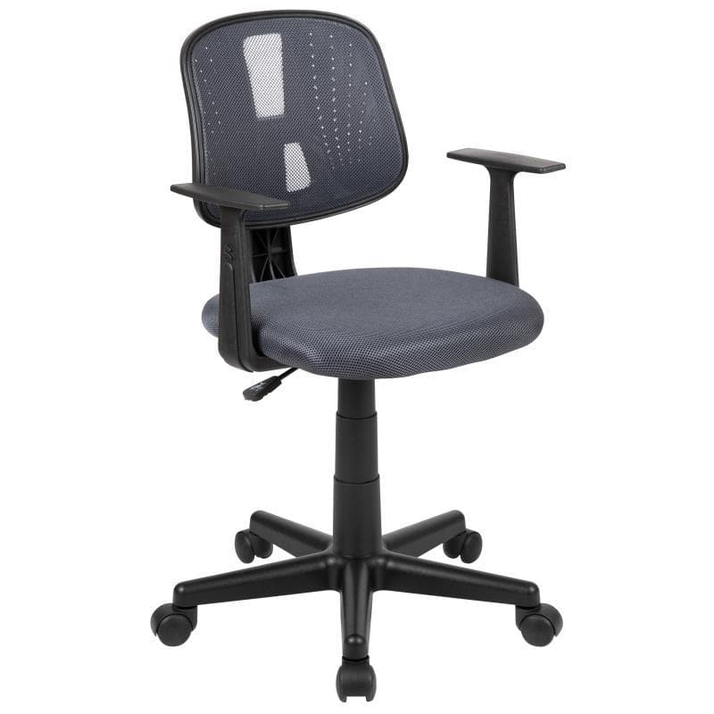 Mid-Back Gray Mesh Swivel Task Office Chair