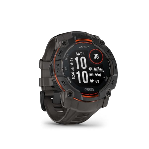 Instinct 3 50mm Rugged Solar GPS Smartwatch Black/Charcoal