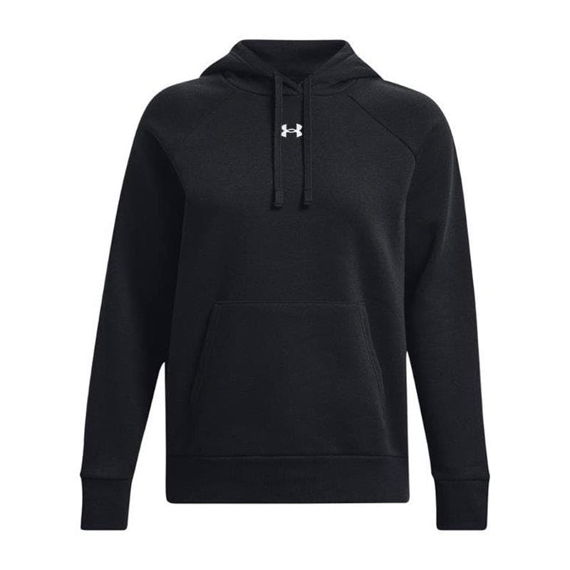 UA Women's Rival Fleece Hoodie-Black-MD