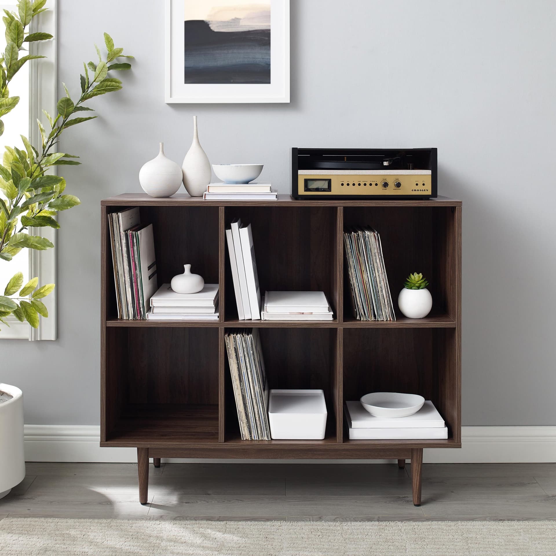 Liam 6 Cube Record Storage Cube Bookcase