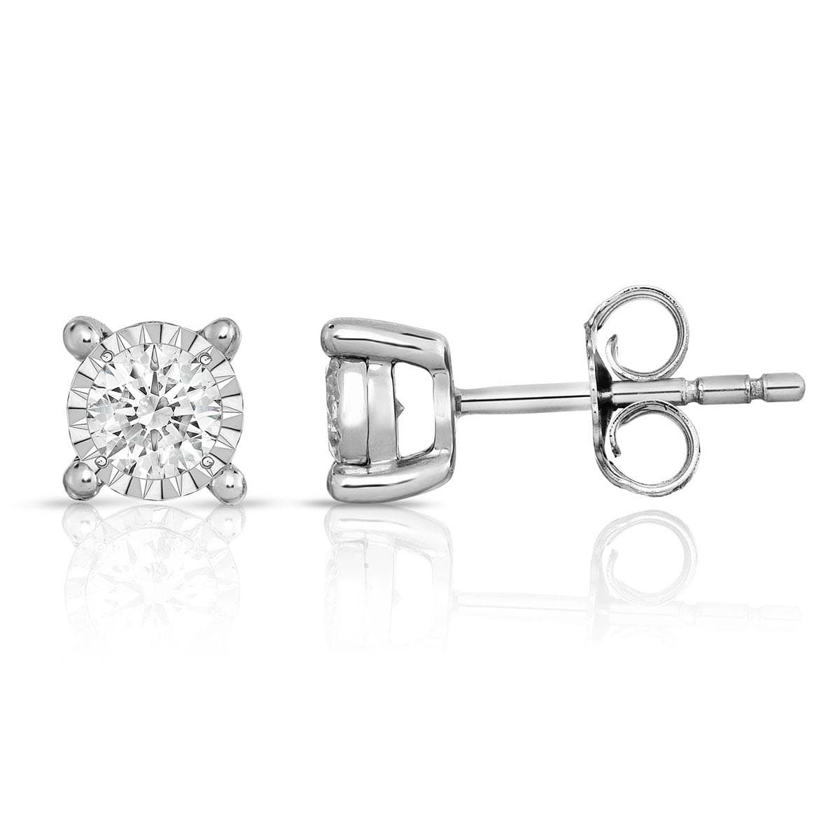 Diamond Solitaire Earrings