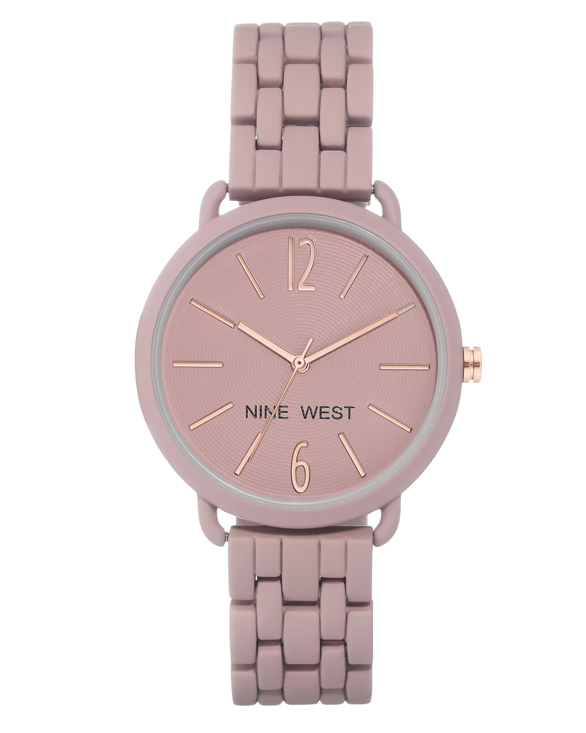 Women's Mauve Rubberized Bracelet Watch