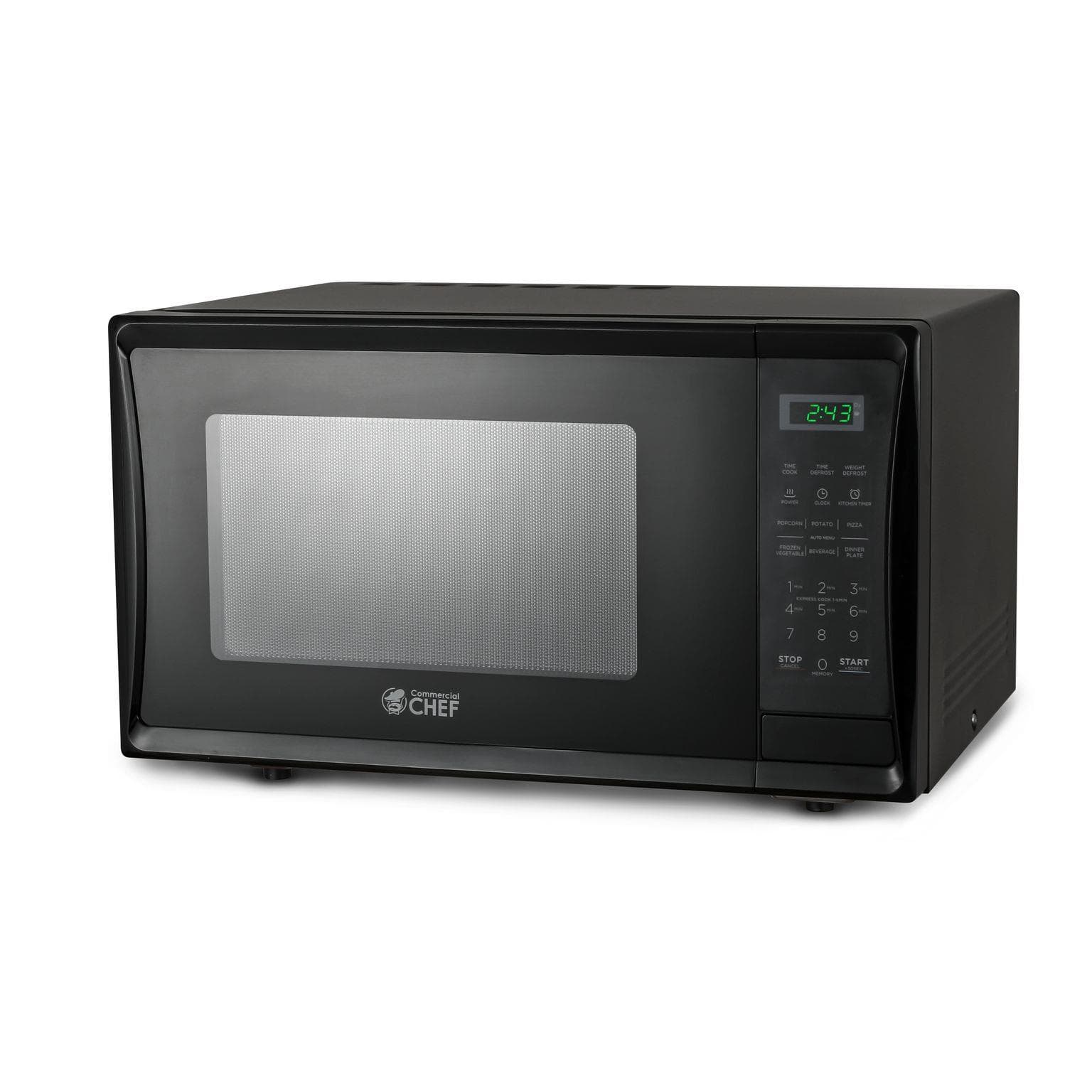 Commercial Chef 1.1 CuFt Counter Top Microwave - Black