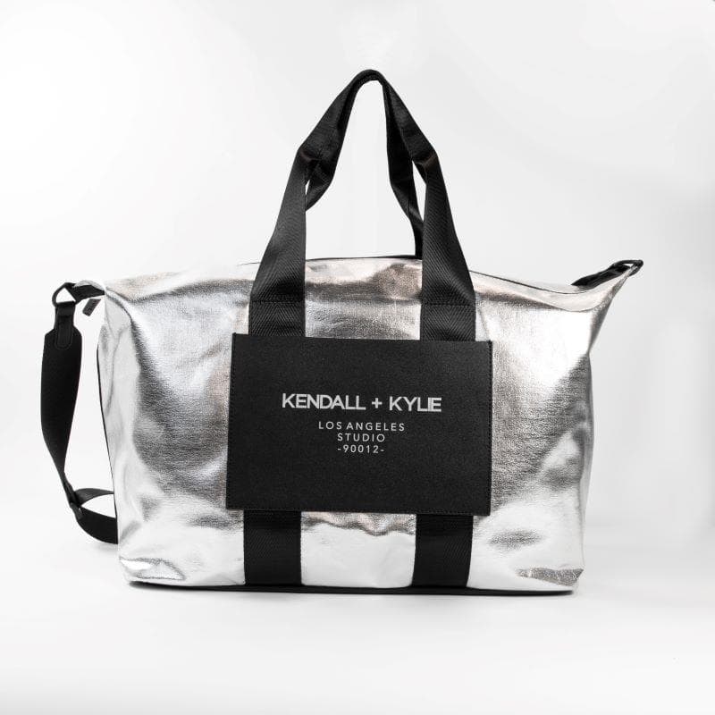 Signature Soft Oversize Weekender - (Silver)