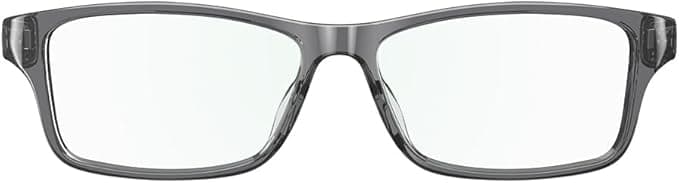 Amazon Echo Frames (3rd Gen) | Smart glasses with Alexa | Modern Rectangle frames in Charcoal Gray with blue light filtering lenses