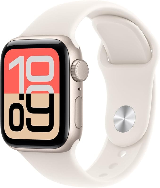 Apple Watch SE 3 GPS 40mm Starlight Aluminum Case with Starlight Sport Band - S/M
