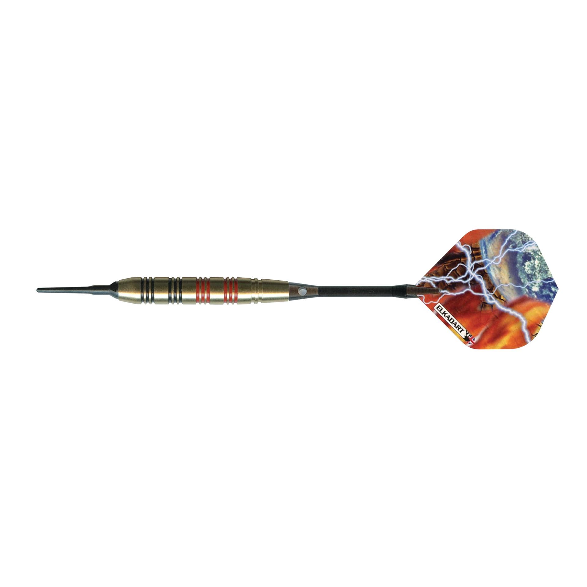 Elkadart Storm Soft Tip Darts Black and Red Rings 18 Grams