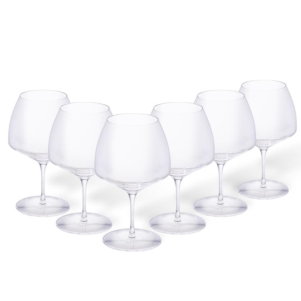 Vite Set/6 Burgundy Glasses