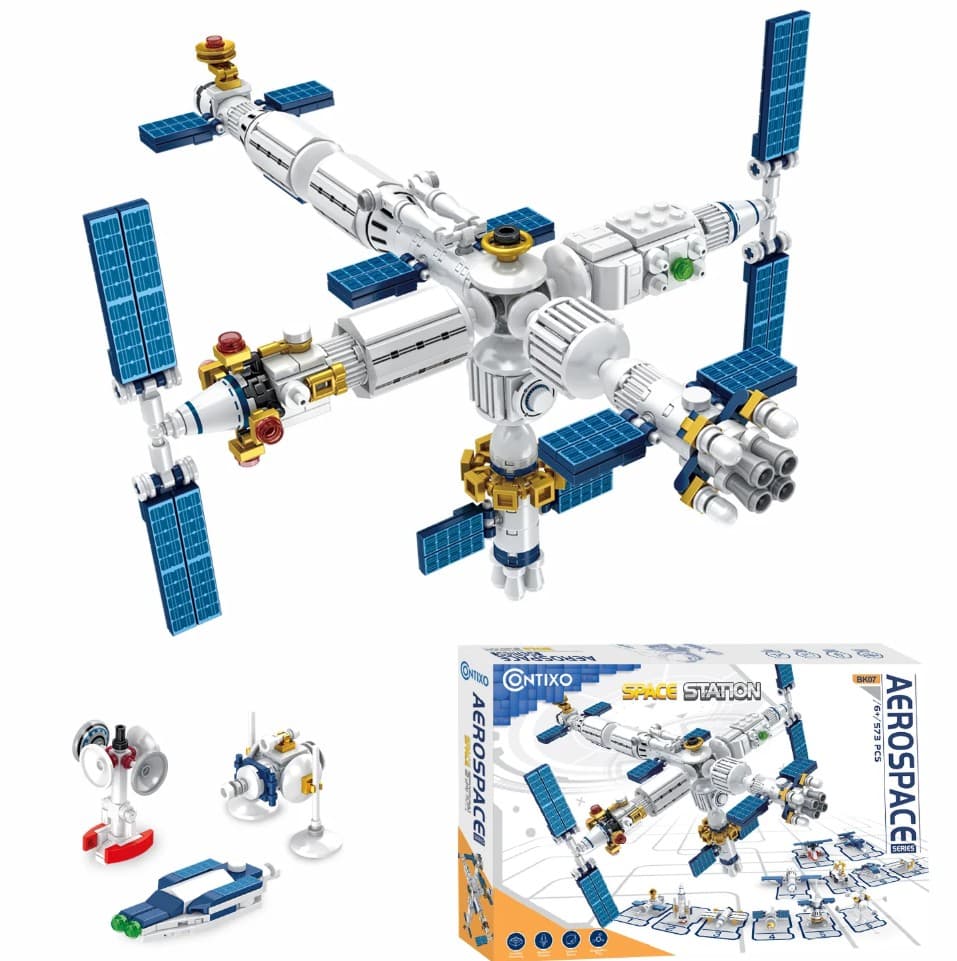 BK07 Aerospace Series Space Station Building Block Set - 573 PCS