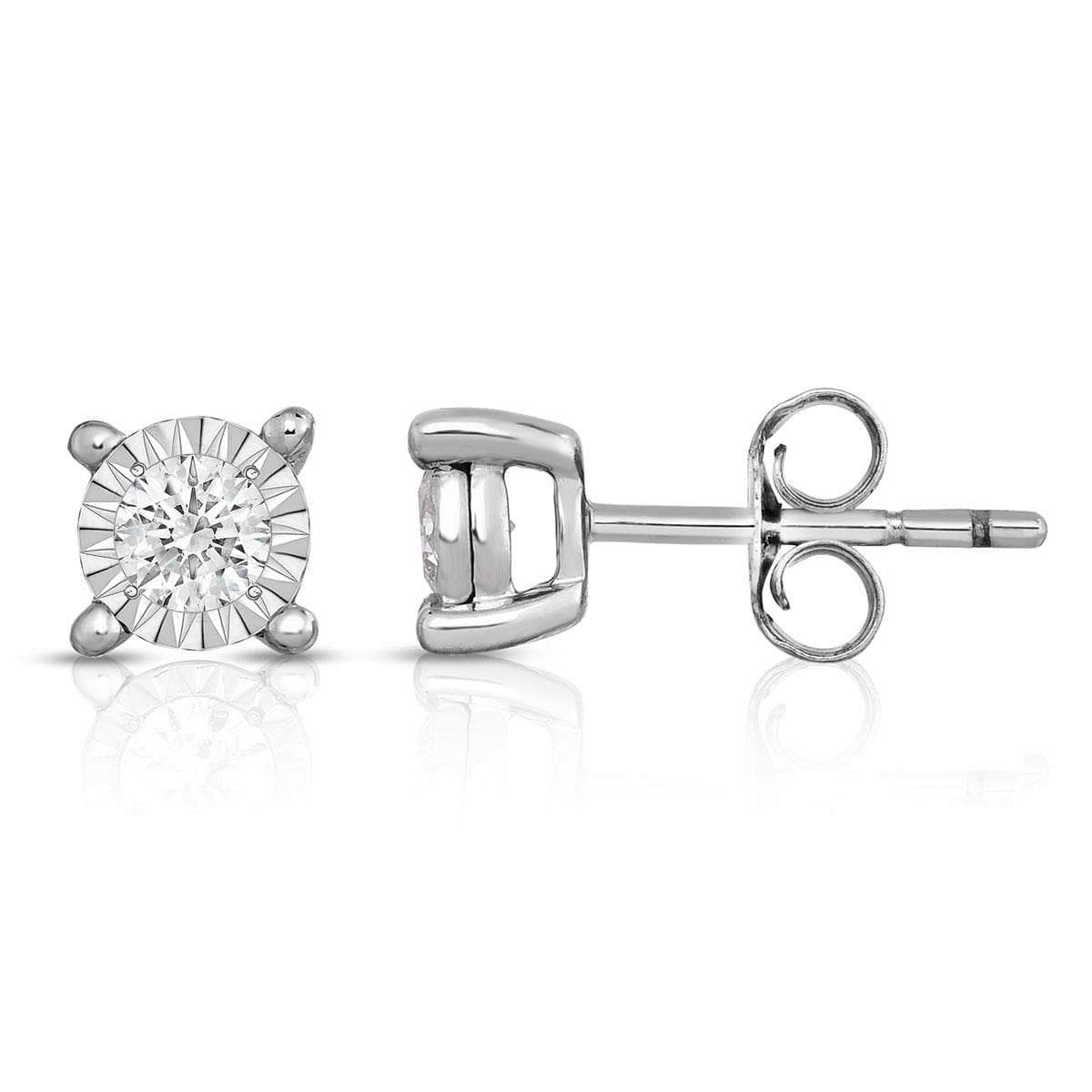 Diamond Solitaire Earrings